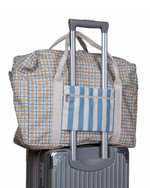 Bolsa Trip | Xadrez 2 Cores Amarelo E Azul Claro + Listrado Azul Claro