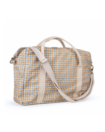 Bolsa Trip | Xadrez 2 Cores Amarelo E Azul Claro + Listrado Azul Claro