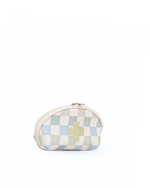Necessaire Remédios | Collab Tom - Quadriculado Azul E Verde