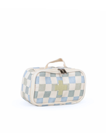 Necessaire Remédios | Collab Tom - Quadriculado Azul E Verde