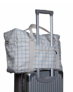 Bolsa Trip | Collab Tom - Xadrez 3 Cores Azul E Verde