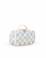 Kit Necessaire Maletinha |  Collab Tom - Quadriculado Azul E Verde