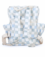 Mochila Adulto | Collab Tom - Quadriculado Azul  E Verde