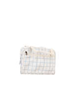 Necessaire Malinha | Collab Tom - Xadrez 3 Cores Azul E Verde