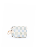 Necessaire Petit | Collab Tom - Quadriculado Azul  E Verde