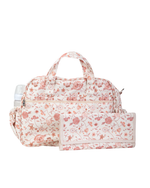 Bolsa Baby | Floral Jardim Rose + Listrado Rose