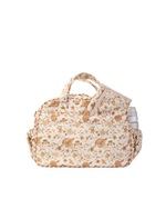 Bolsa Baby | Floral Jardim Kraft + Listrado Kraft