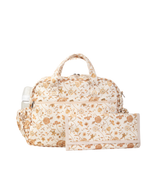 Bolsa Baby | Floral Jardim Kraft + Listrado Kraft