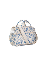 Bolsa Baby | Floral Jardim Azul Claro + Listrado Azul Claro