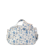Bolsa Baby | Floral Jardim Azul Claro + Listrado Azul Claro