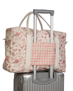 Bolsa Trip | Floral Jardim Rose + Xadrez Rose