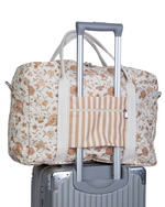 Bolsa Trip | Floral Jardim Kraft + Listrado Kraft