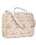 Mala Baby | Floral Jardim Kraft + Listrado Kraft