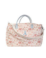 Mala Básica | Floral Jardim Rose + Xadrez Azul Claro