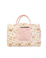 Mala Básica | Floral Jardim Kraft + Xadrez Rose