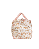 Mala Básica | Floral Jardim Kraft + Xadrez Rose