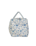 Mala Básica | Floral Jardim Azul Claro + Xadrez Azul Claro