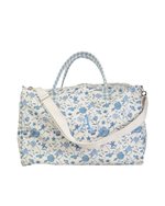 Mala Básica | Floral Jardim Azul Claro + Xadrez Azul Claro
