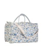 Mala Básica | Floral Jardim Azul Claro + Xadrez Azul Claro