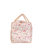 Mala Básica | Floral Jardim Rose + Listrado Kraft