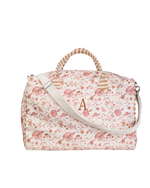 Mala Básica | Floral Jardim Rose + Listrado Kraft