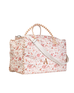 Mala Básica | Floral Jardim Rose + Listrado Kraft