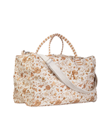 Mala Básica | Floral Jardim Kraft + Listrado Kraft