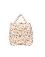 Mala Básica | Floral Jardim Kraft + Listrado Kraft