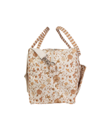 Mala GG | Floral Jardim Kraft + Listrado Kraft