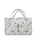 Mala GG | Floral Jardim Azul Claro + Xadrez Azul Claro