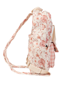 Mochila Adulto | Floral Jardim Rose + Xadrez Rose