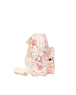Mochila Petit  | Floral Jardim Rose + Xadrez Rose