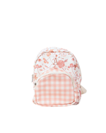 Mochila Petit  | Floral Jardim Rose + Xadrez Rose