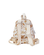 Mochila Petit  | Floral Jardim Kraft + Listrado Kraft