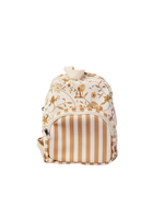 Mochila Petit  | Floral Jardim Kraft + Listrado Kraft