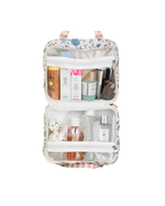 Necessaire 2 Lados | Floral Jardim Azul Claro + Listrado Rose