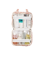 Necessaire 2 Lados | Floral Jardim Rose + Listrado Rose