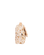Necessaire 2 Zíperes | Floral Jardim Kraft + Listrado Kraft