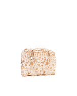Necessaire Malinha | Floral Jardim Kraft + Listrado Kraft