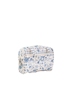 Necessaire Malinha | Floral Jardim Azul Claro + Listrado Azul Claro
