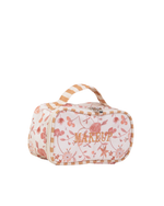 Necessaire Maquiagem | Floral Jardim Rose + Listrado Kraft