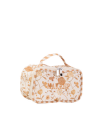 Necessaire Maquiagem | Floral Jardim Kraft + Listrado Kraft