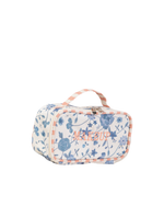 Necessaire Maquiagem | Floral Jardim Azul Claro + Listrado Rose