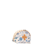 Necessaire Remédios | Floral Jardim Azul Claro + Listrado Kraft