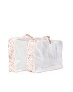 Organizador De Mala | Floral Jardim Rose + Listrado Rose