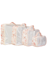 Organizador De Mala | Floral Jardim Rose + Listrado Rose
