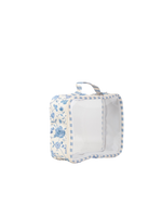 Organizador De Mala | Floral Jardim Azul Claro + Listrado Azul Claro