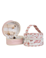 Porta Jóias | Floral Jardim Rose + Listrado Rose