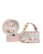 Porta Jóias | Floral Jardim Rose + Listrado Kraft