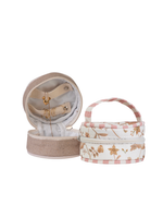 Porta Jóias | Floral Jardim Kraft + Listrado Rose